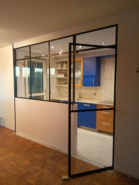 Cierre cocina-salón