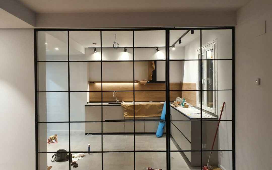 Cerramiento corredero para cocina