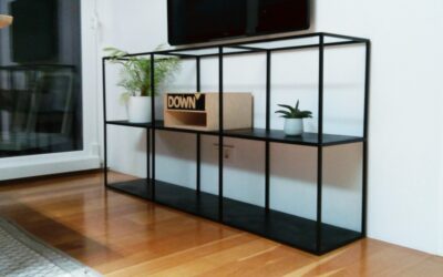 muebles auxiliares de hierro